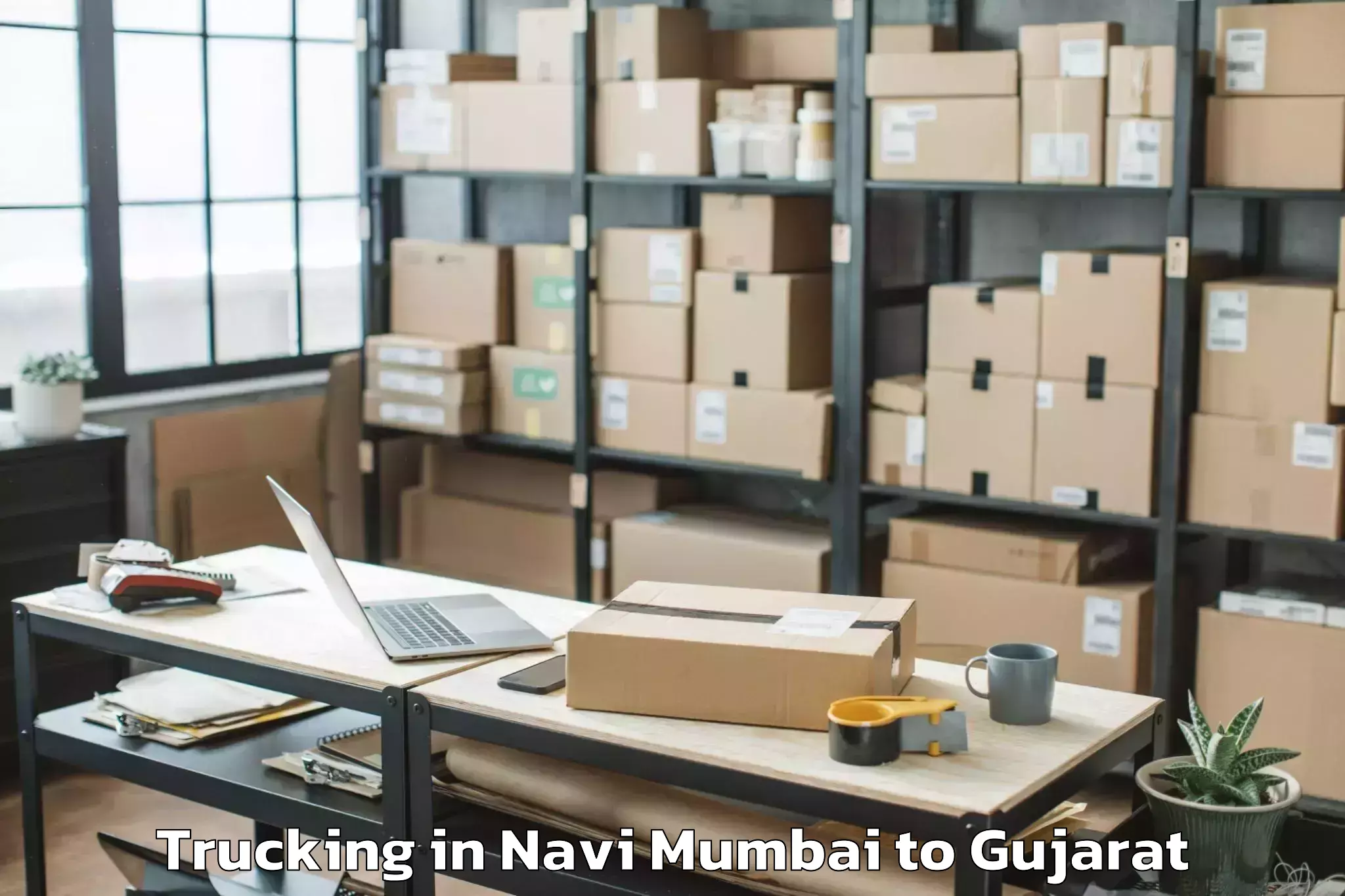 Reliable Navi Mumbai to Mundra Trucking